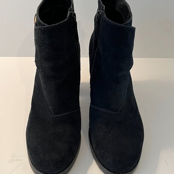 Cole Haan Harrington Grand Riding Side Zip Ankle Boots Black Suede Women's 9B - Picture 4 of 14